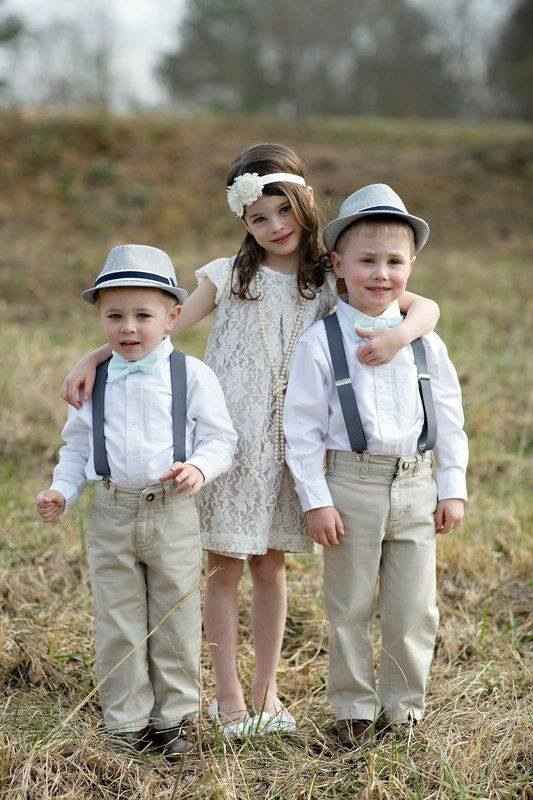 Ideas para vestir a los pajes con tirantes 💙 - 4