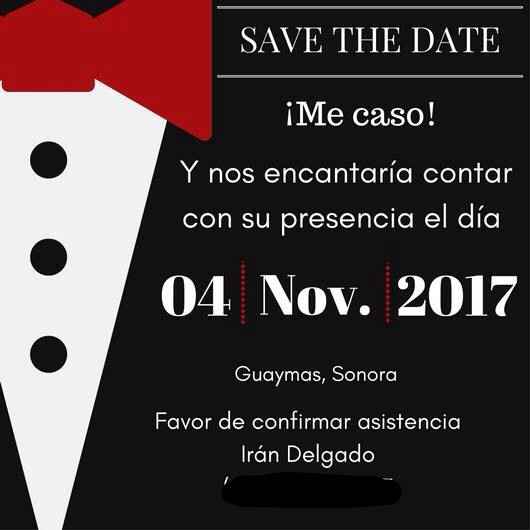 Save the date -- para el 🎩 - 1