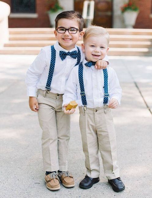 Ideas para vestir a los pajes con tirantes 💙 - 5