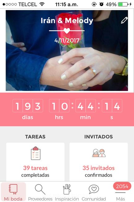 200 dias! 😊💍🍷💜 - 1