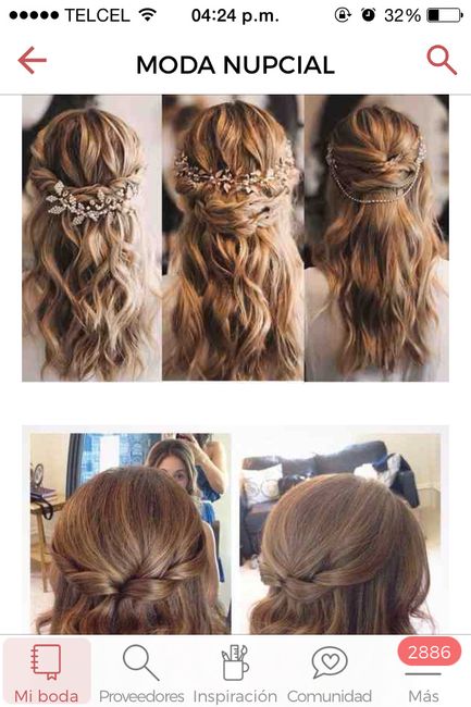 Hermosos peinados semi recogidos 👰🏻 - 2