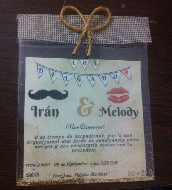 Invitación empaquetada