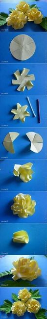 Decoracion con flores de papel - 6