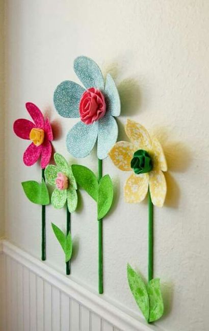 Decoracion con flores de papel - 20