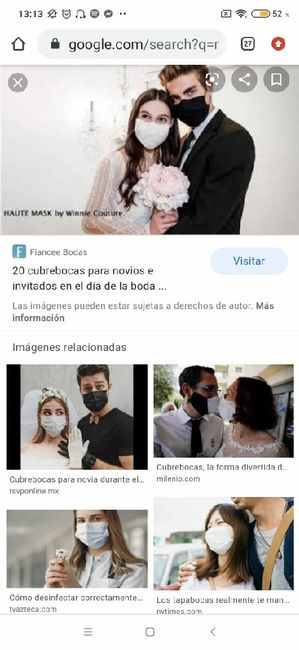 Cubrebocas nupciales ¿los usarías? 🤔🤔 6