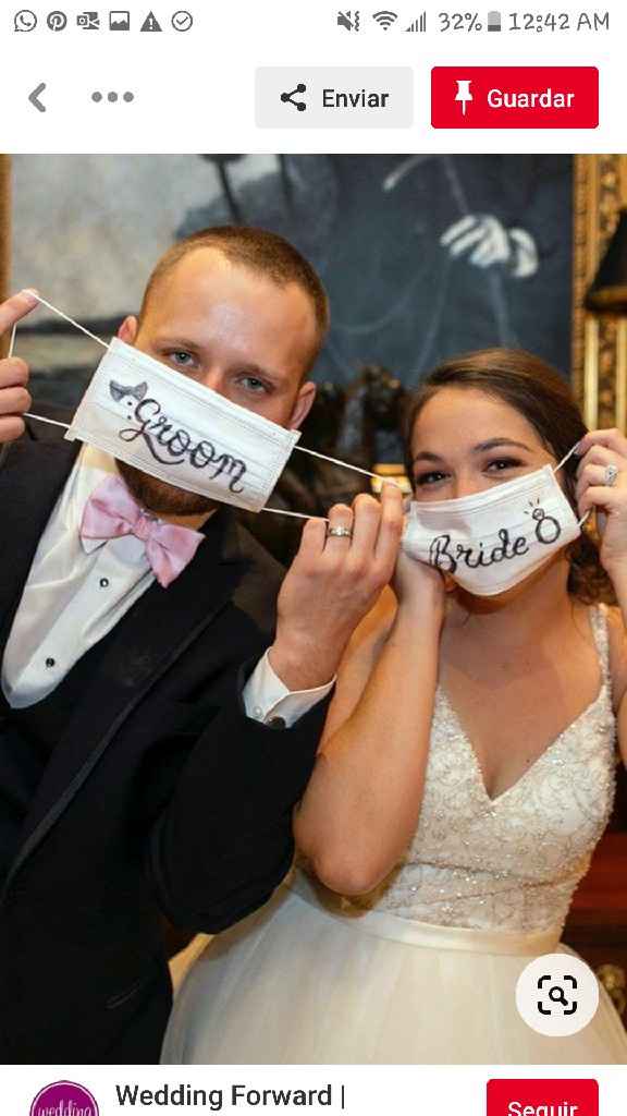 Cubrebocas nupciales ¿los usarías? 🤔🤔 - 2