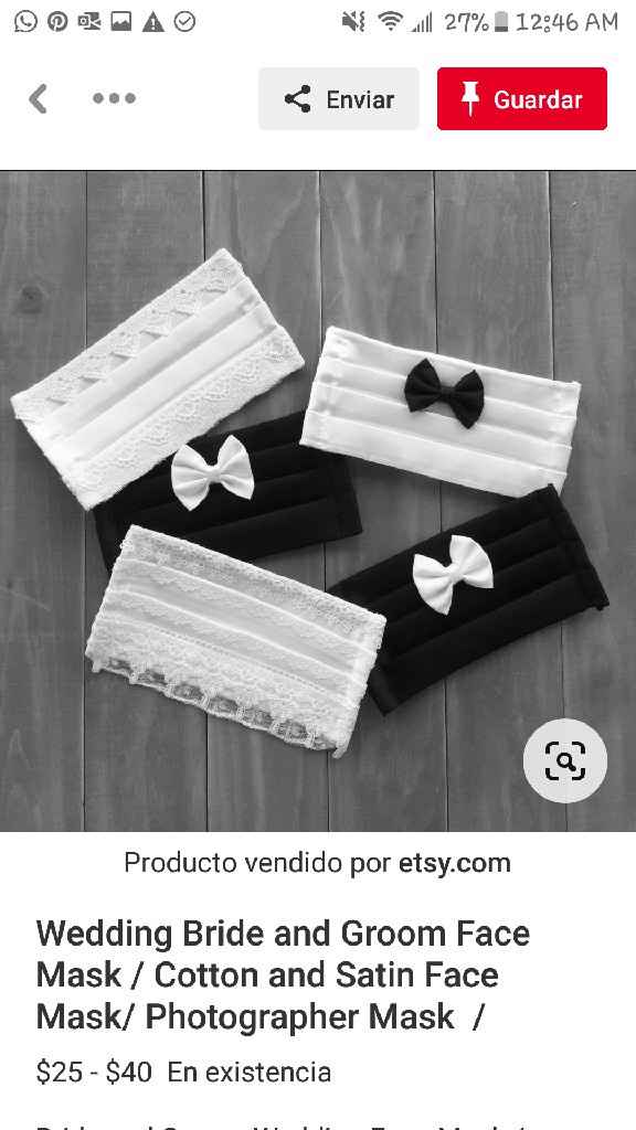 Cubrebocas nupciales ¿los usarías? 🤔🤔 - 3