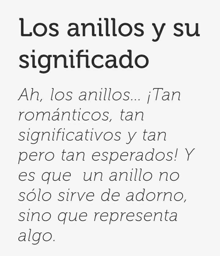 Tipos de anillo y sus significados - 1