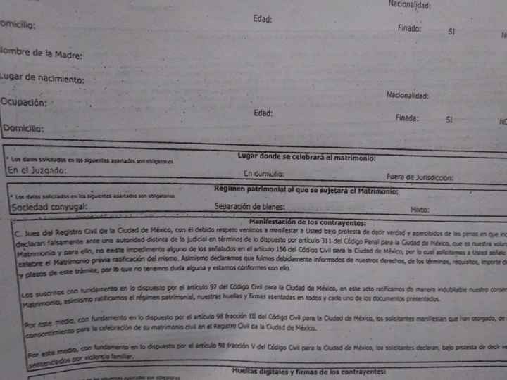 Llenar papeles para el civil cdmx - 1