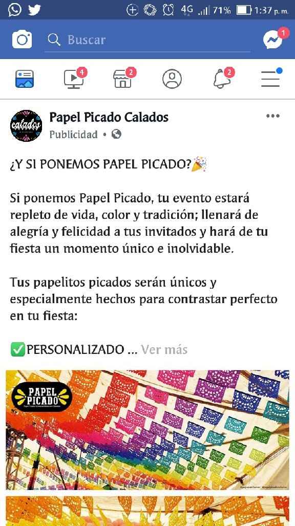 Papel picado para la boda - 1