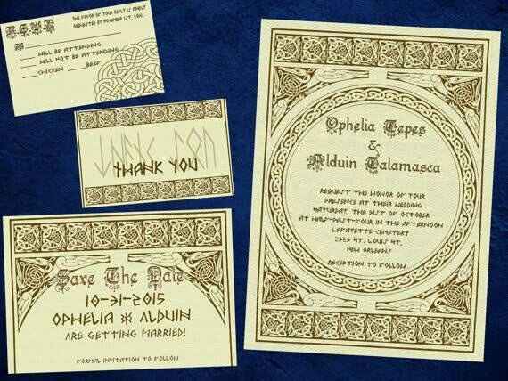 Mis invitaciones vikingas!!! Scoll! - 1