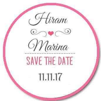 Stickers save the date - 1