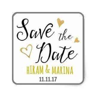 Stickers save the date - 3