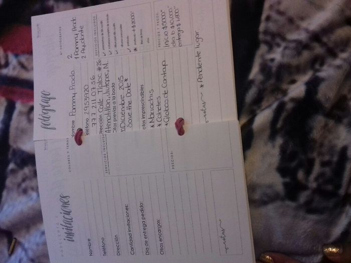 Agenda para boda!! - 2