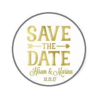 Stickers save the date - 2