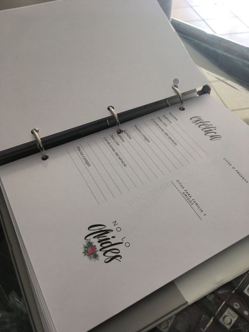  Agenda para boda - 4