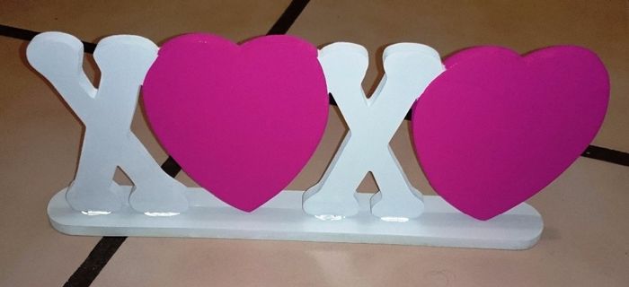 Letras de madera para la mesa de dulces