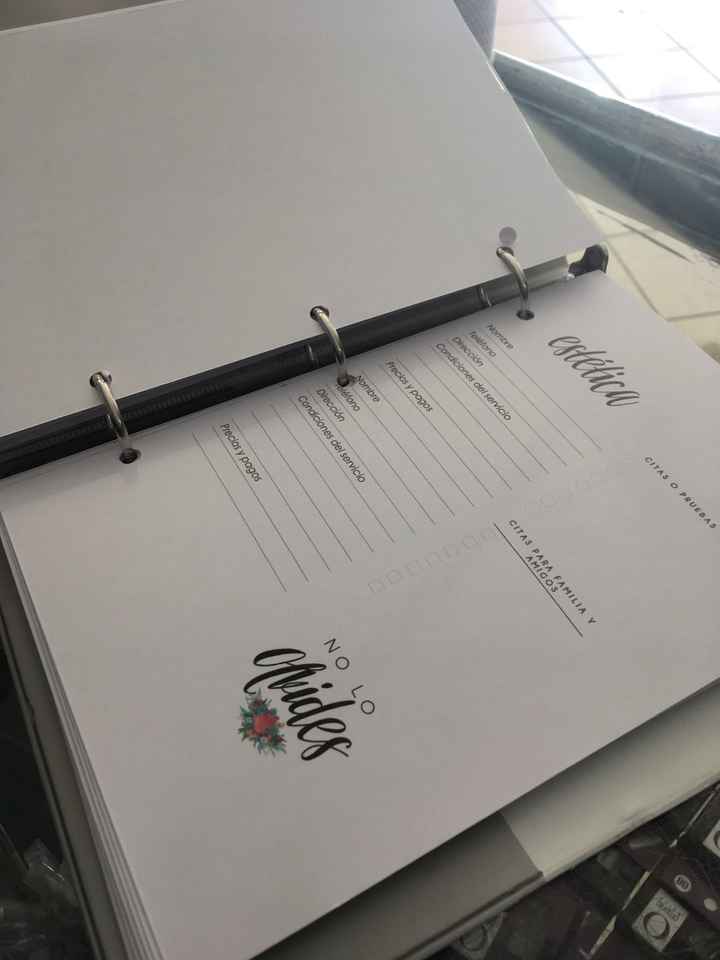  Agenda para boda - 4