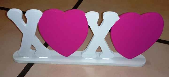 Letras de madera para la mesa de dulces