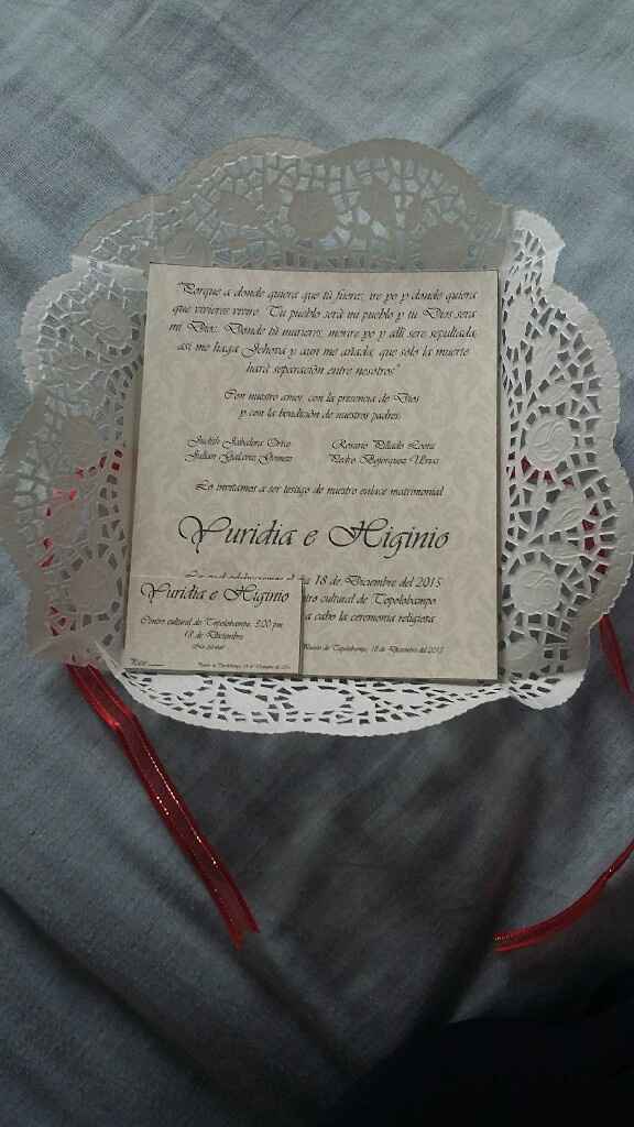 Y asi quedaron mis invitaciones - 2