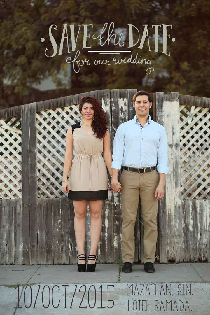 Nuestro SAVE THE DATE
