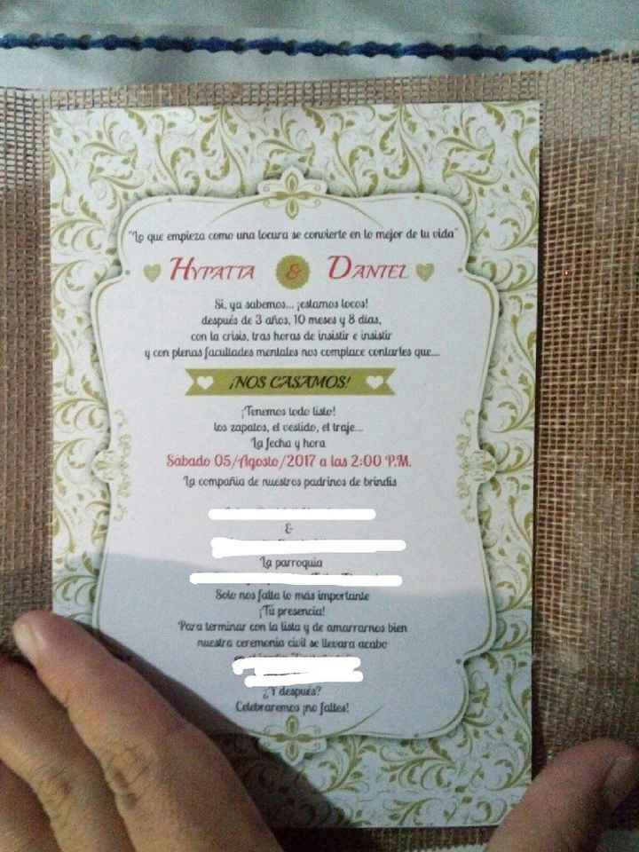 15 dias! y las invitaciones? - 1