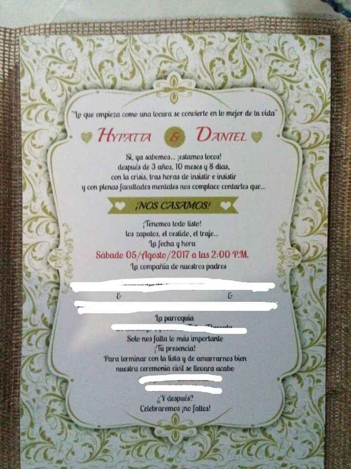 15 dias! y las invitaciones? - 2