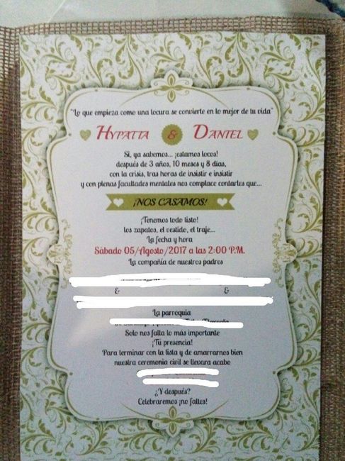 15 dias! y las invitaciones? - 2