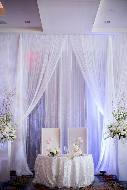mesa para novios en la recepcion 