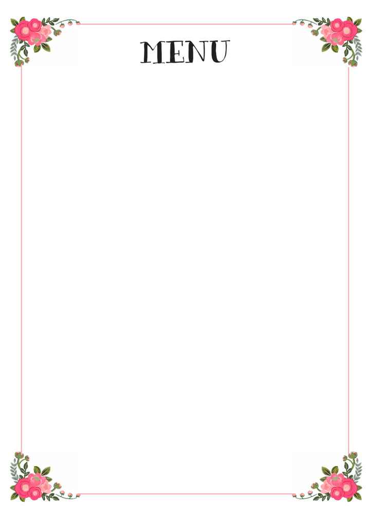 presentacion del menu 