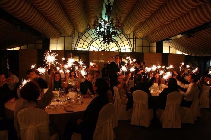 recibiendo el banquete