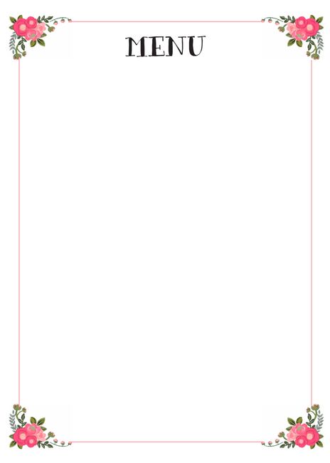 presentacion del menu 