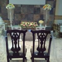 mesa de novios completa.