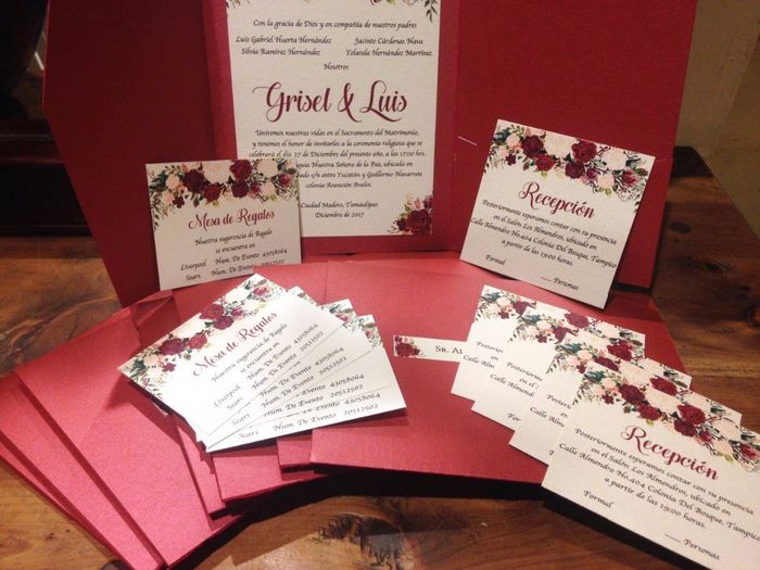 Invitaciones Marsala