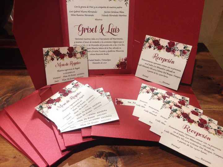 Invitaciones Marsala