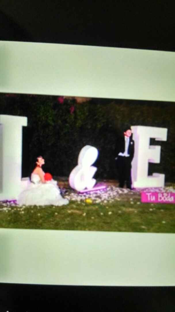 Letras en tu boda
