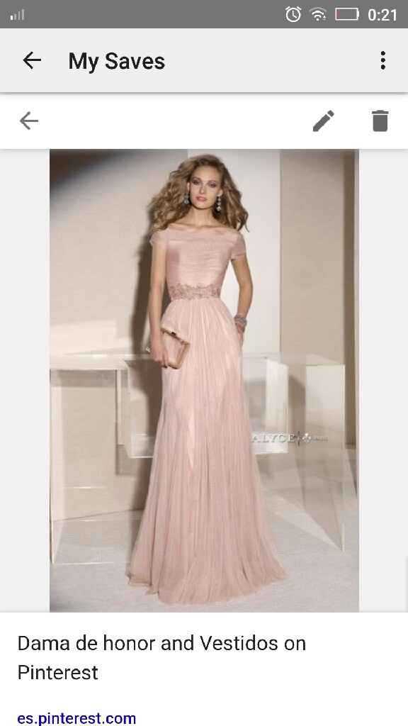 Hola, ideas para los vestidos de las damas. - 1