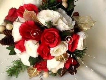 ramo rojo y blanco