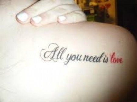ALL YOU NEED IS LOVE