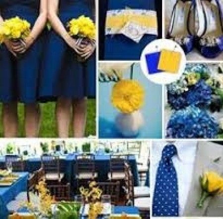 azul  y amarillo