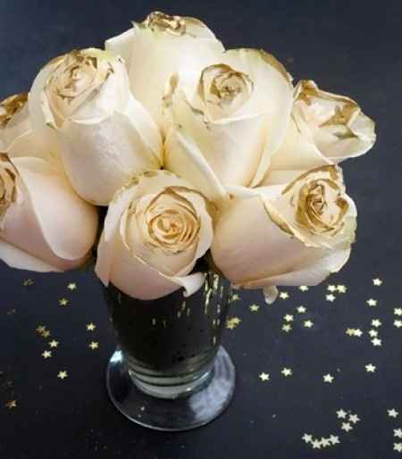 rosas doradas