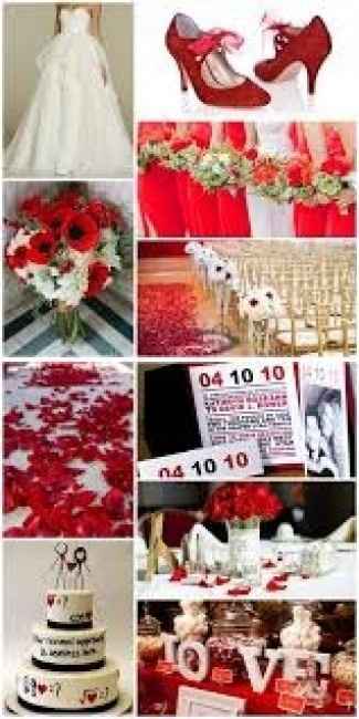 ideas boda blanco y rojo