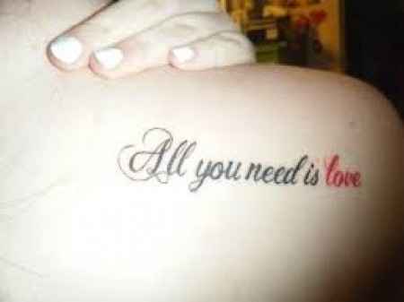 ALL YOU NEED IS LOVE