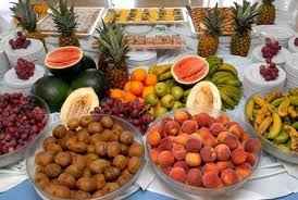 mesa de frutas