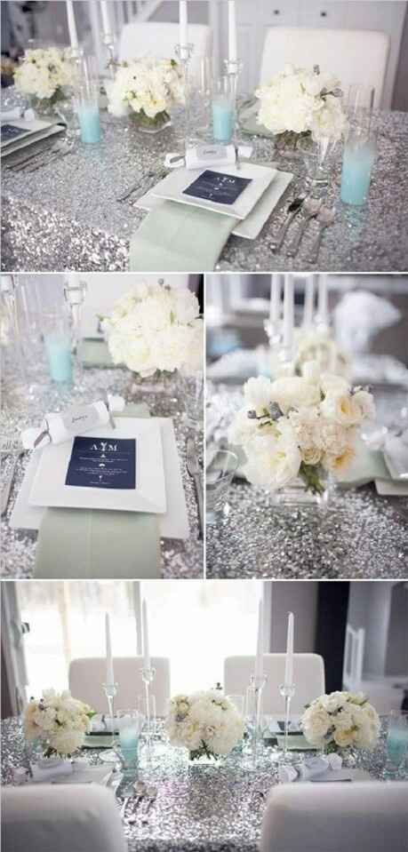 Combinaciones de colores en blanco y plata - 5