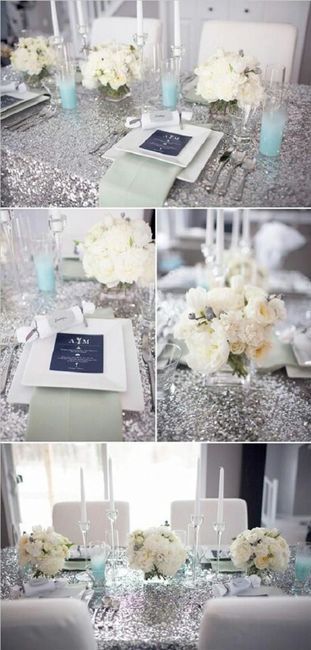 Combinaciones de colores en blanco y plata - 5