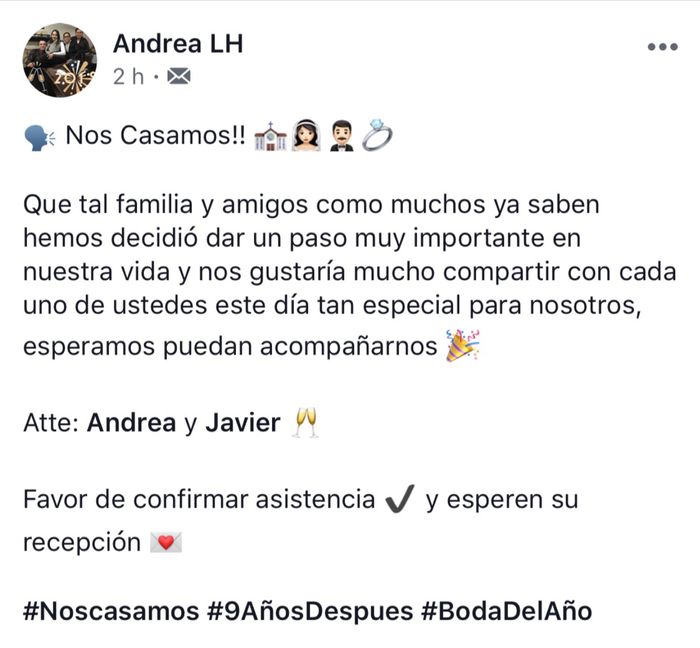 Save the date en evento de fb 5