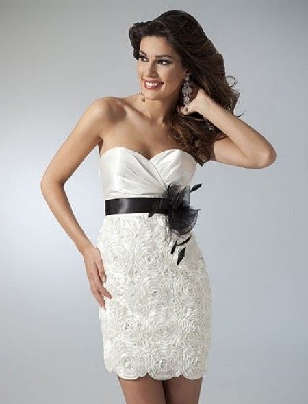 Vestido civil con cinturon
