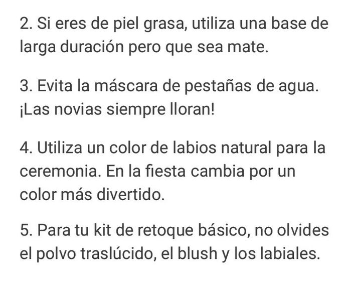 Tips para no arruinar el maquillaje 😄 - 2