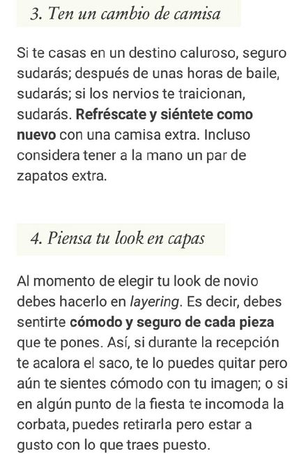 5 tips para que el novio se sienta cómodo en su traje el día de la boda 😄😊 - 2